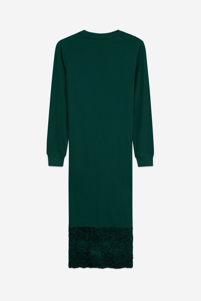 Lace Detail Long Sleeve Bodycon Dress