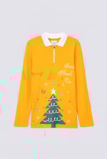 Womens Festive Half Zip Top