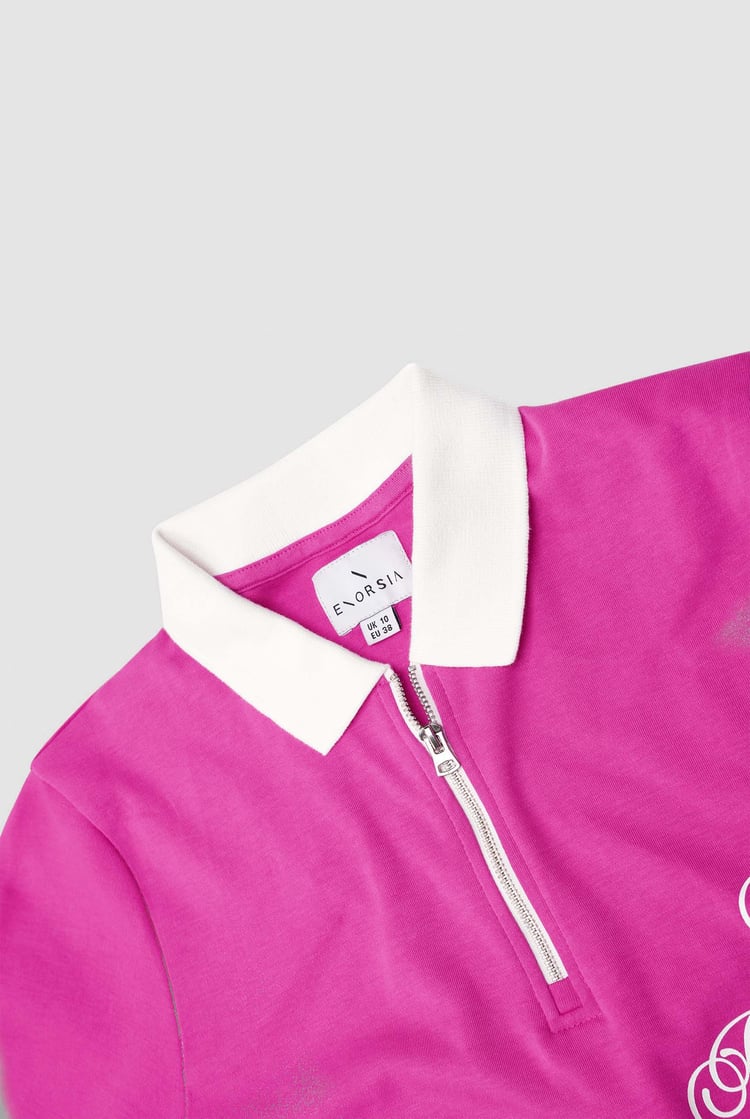 Womens Festive Half Zip Top