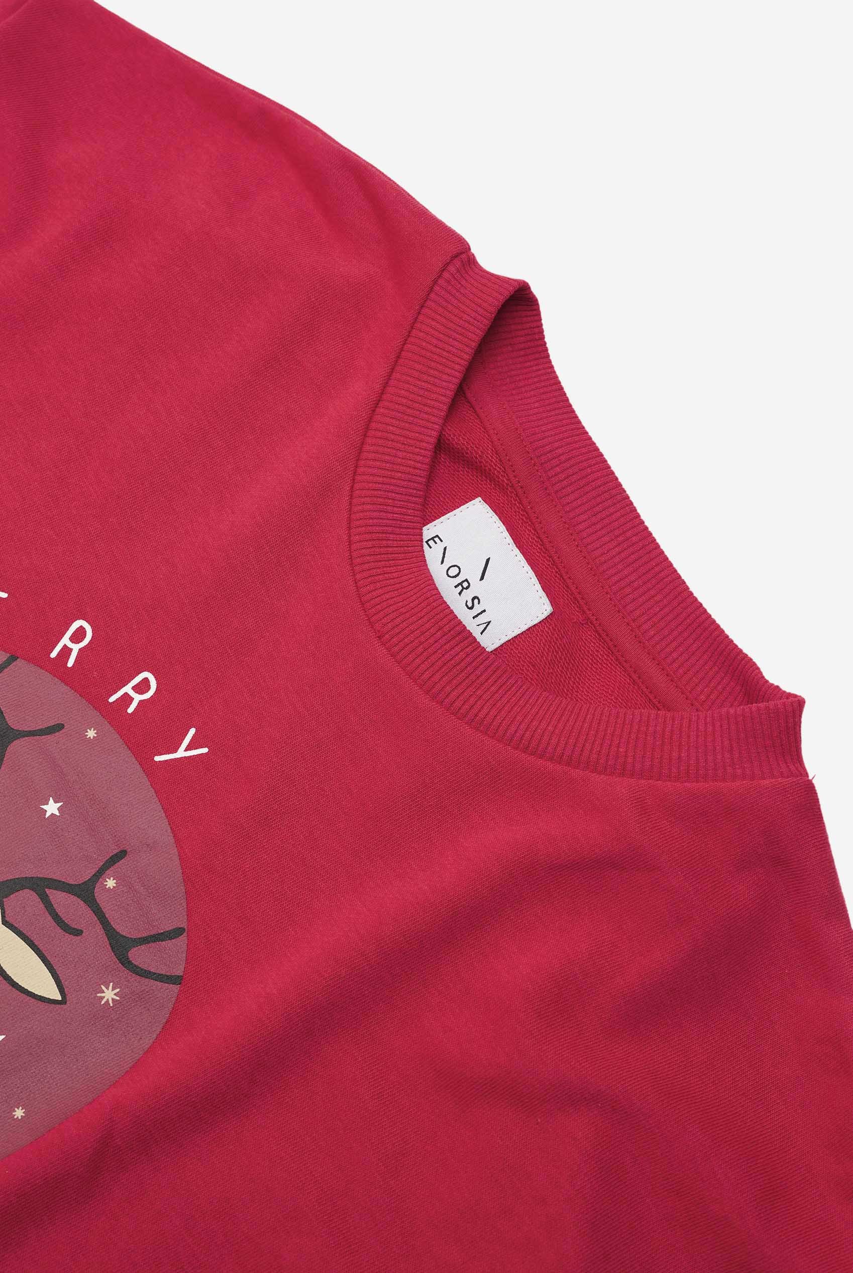 Womens Deer Printed Sweatshirt