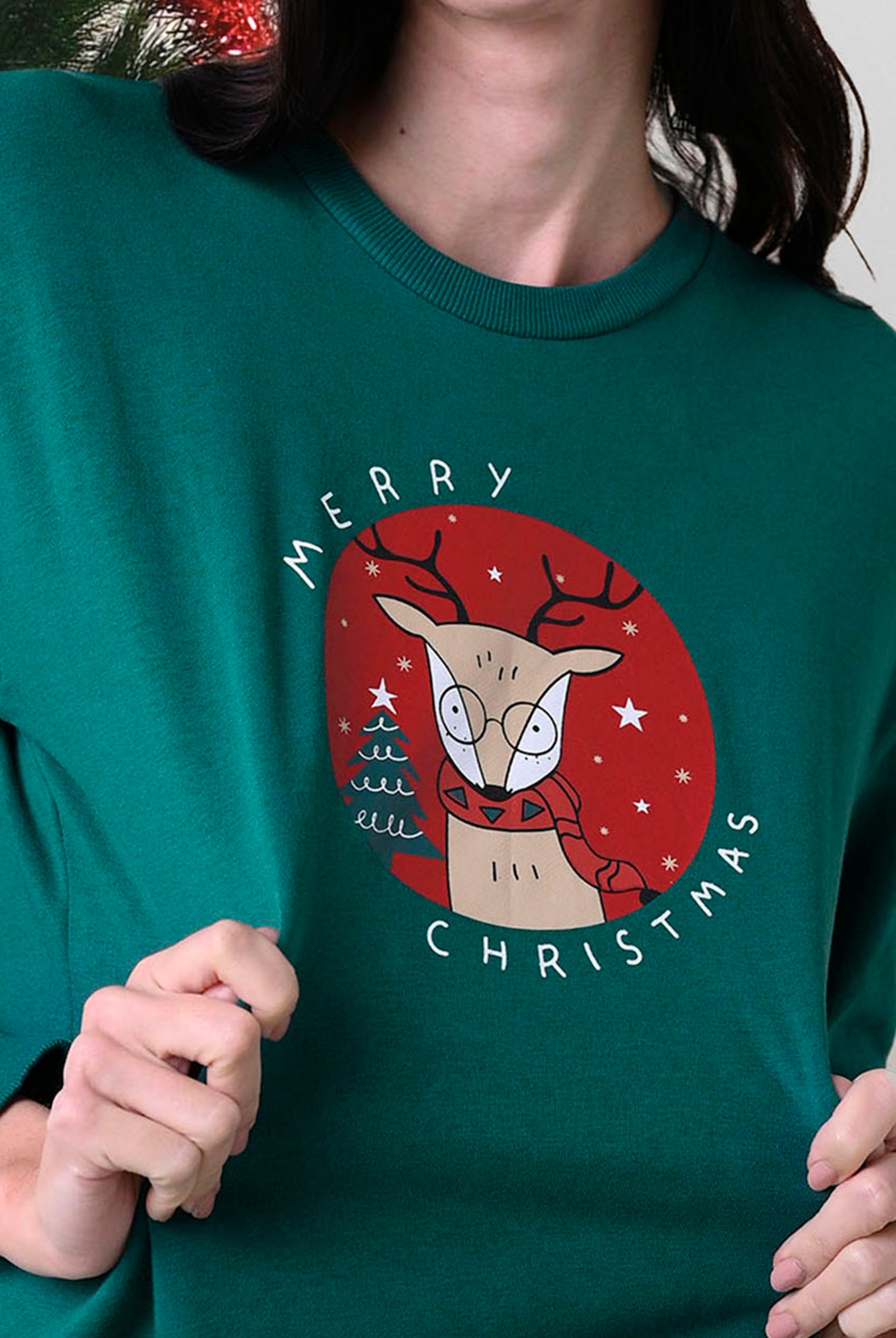 Women's Reindeer Christmas Sweatshirt