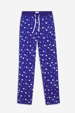 Women's Snow Heart Printed Pyjamas