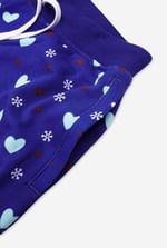 Women's Snow Heart Printed Pyjamas