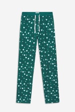 Women's Snow Heart Printed Pyjamas