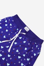 Women's Snow Heart Printed Pyjamas