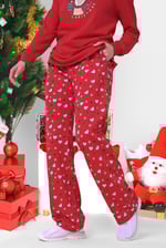 Women's Snow Heart Printed Pyjamas