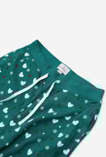 Women's Snow Heart Printed Pyjamas