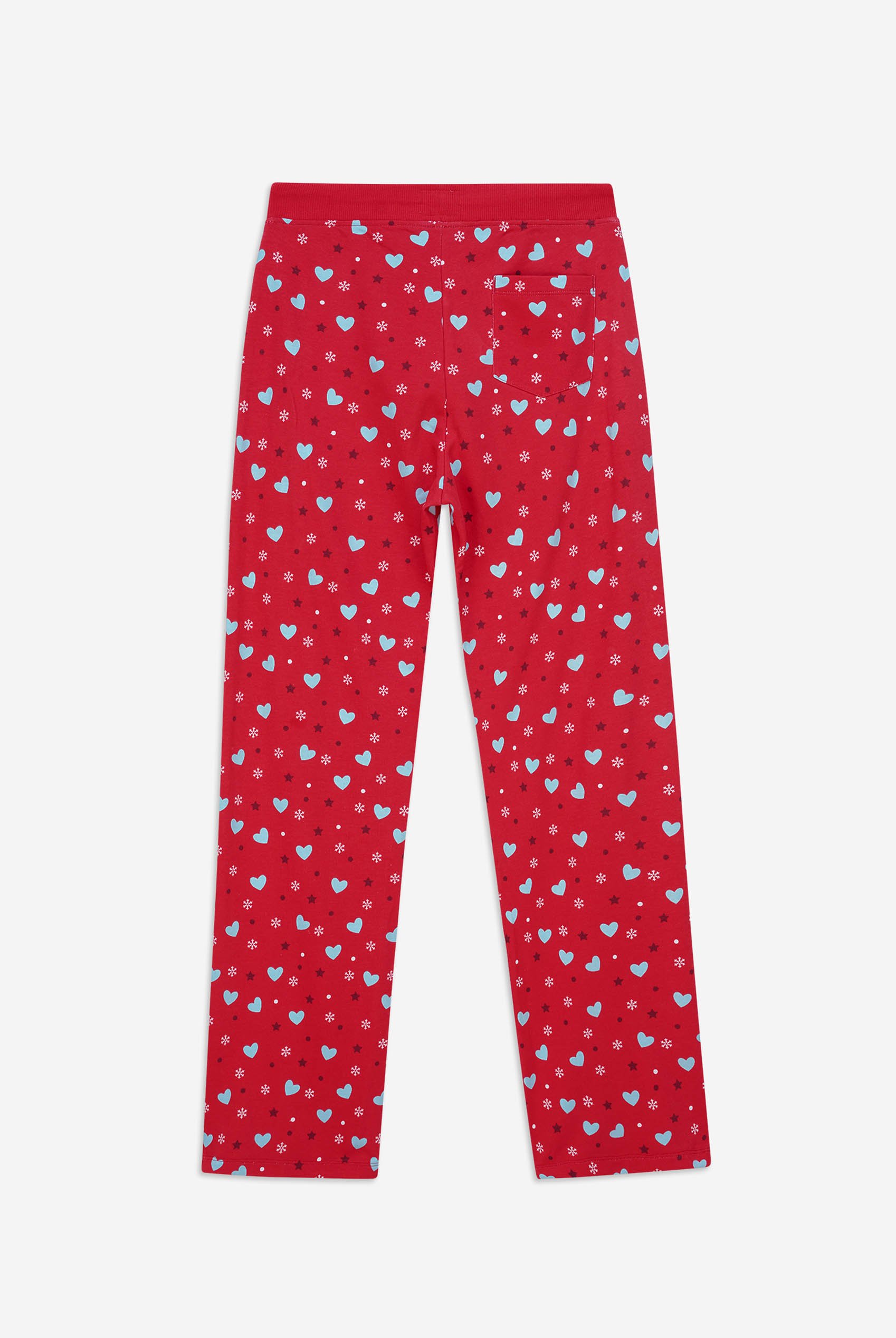 Women's Snow Heart Printed Pyjamas
