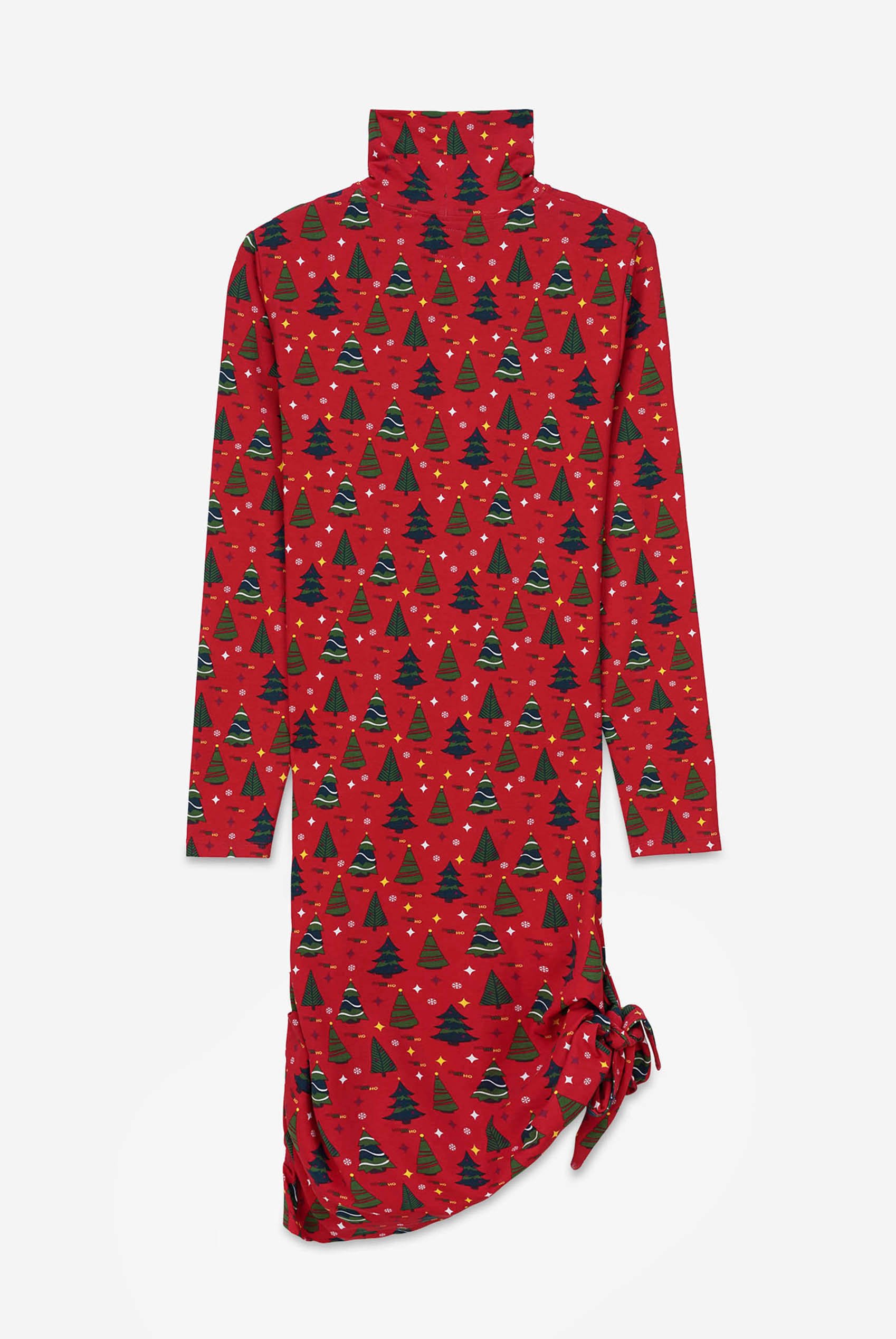 Womens Twist Knot Printed Bodycon Dress