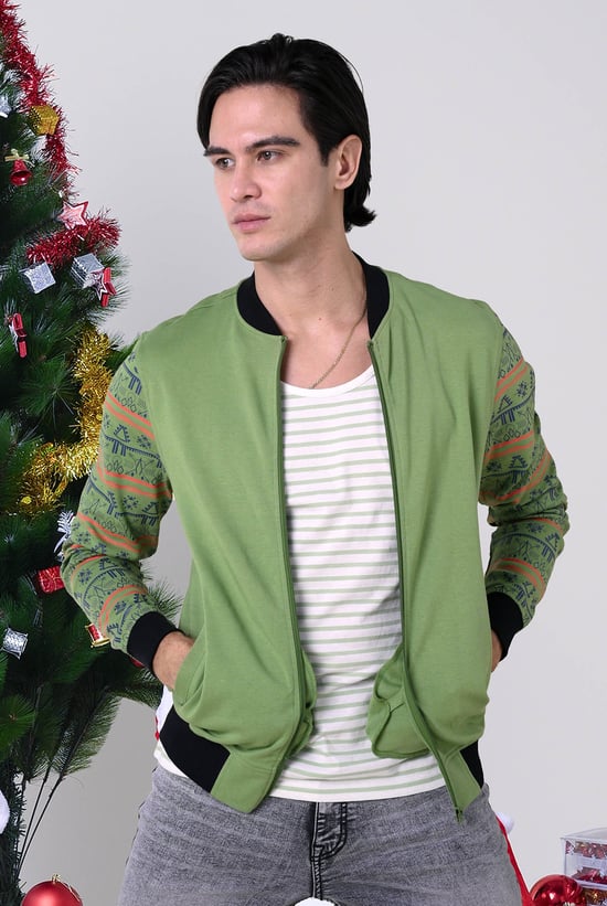 Mens Zip up Bomber Jacket