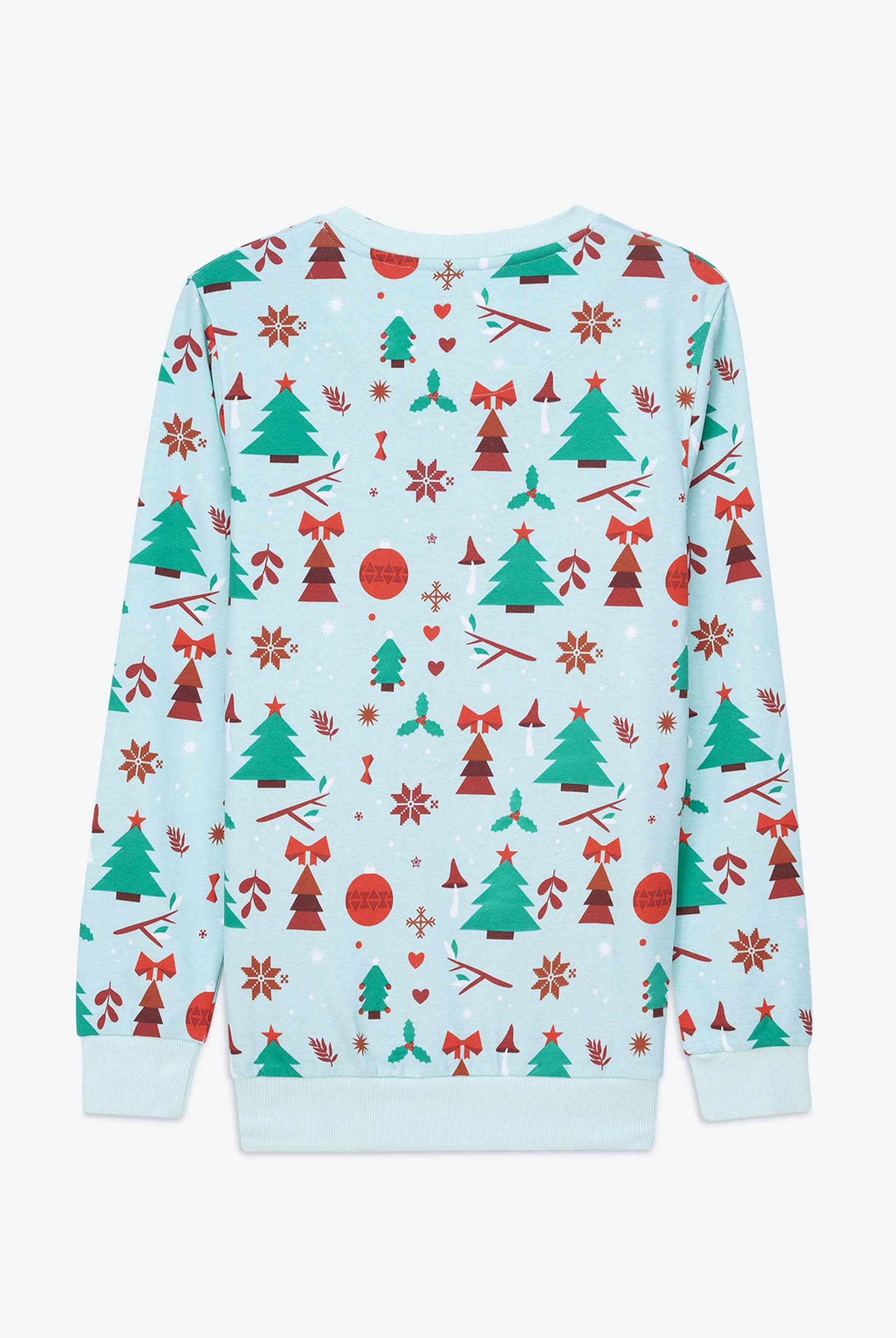 Womens Christmas Print Crew Neck Sweatshirt