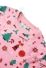 Womens Christmas Print Crew Neck Sweatshirt