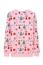 Womens Christmas Print Crew Neck Sweatshirt