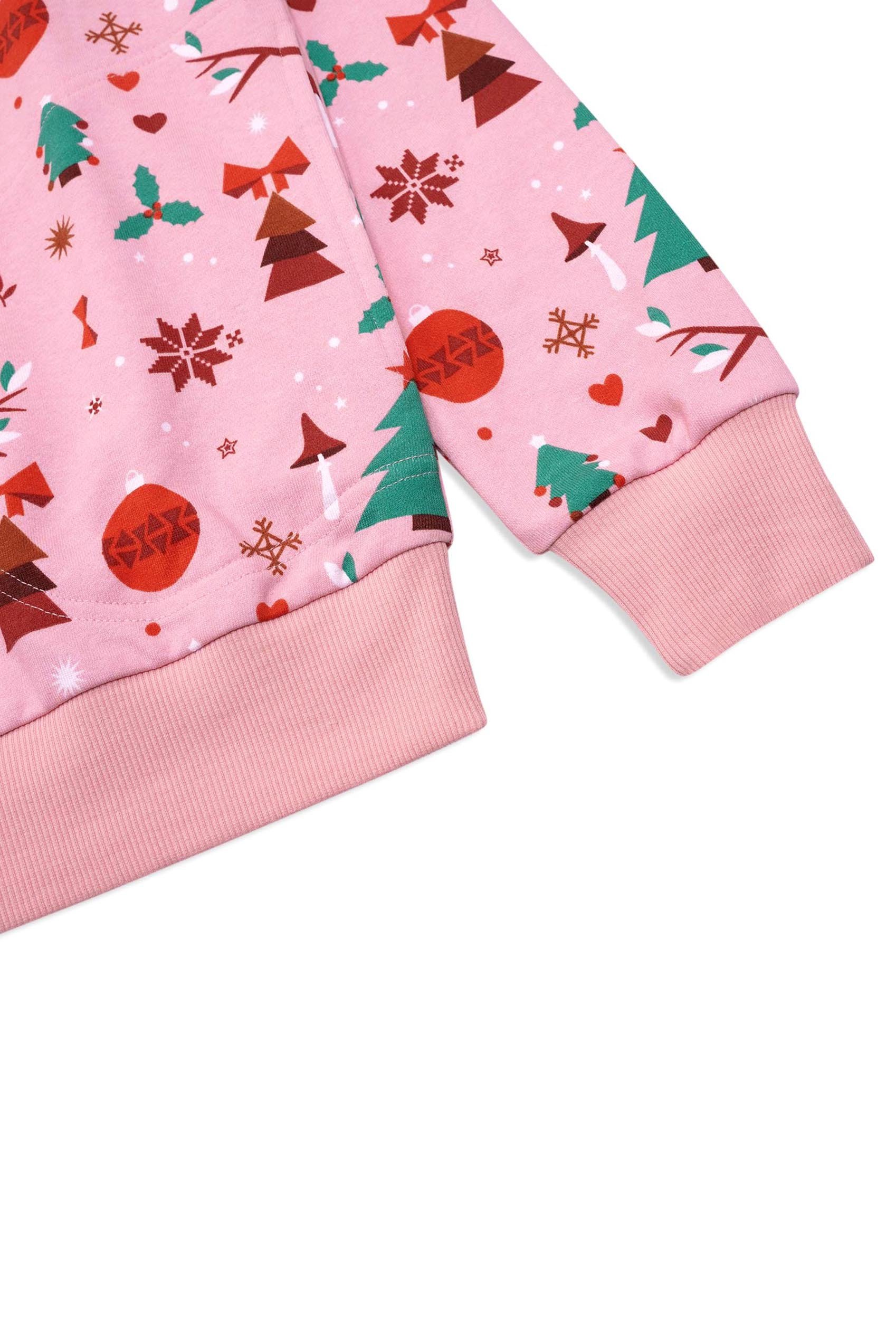 Womens Christmas Tree Printed Sweatshirt