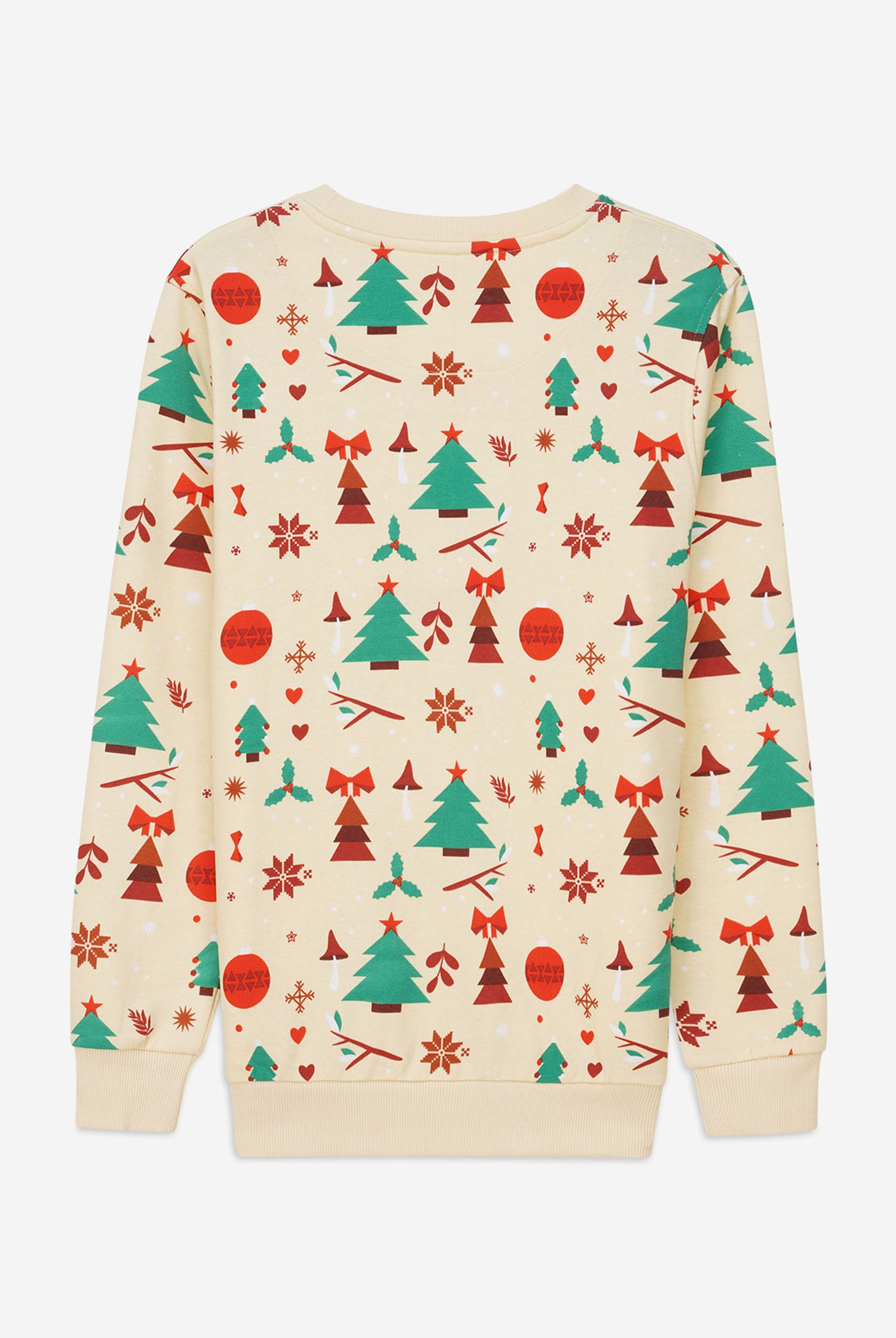 Womens Christmas Print Crew Neck Sweatshirt