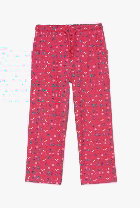 Girls Red Christmas Pyjama Bottoms (12/18mths-7yrs)