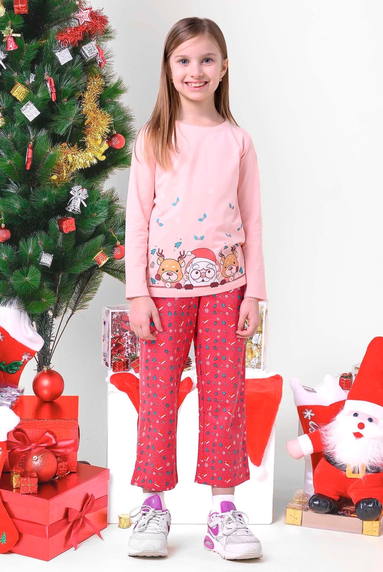 Girls Christmas Pyjama Bottoms (12/18mths-7yrs)
