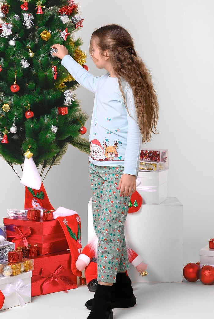 Santa Hat Print Trouser (12/18mths- 7yrs)