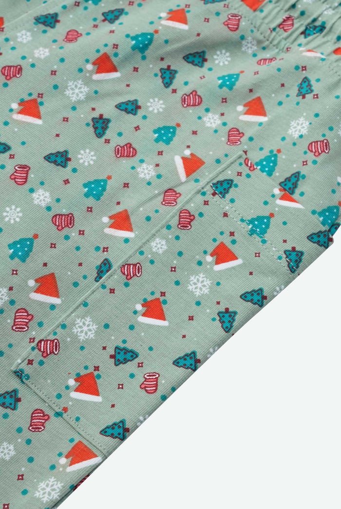 Santa Hat Print Trouser (12/18mths- 7yrs)