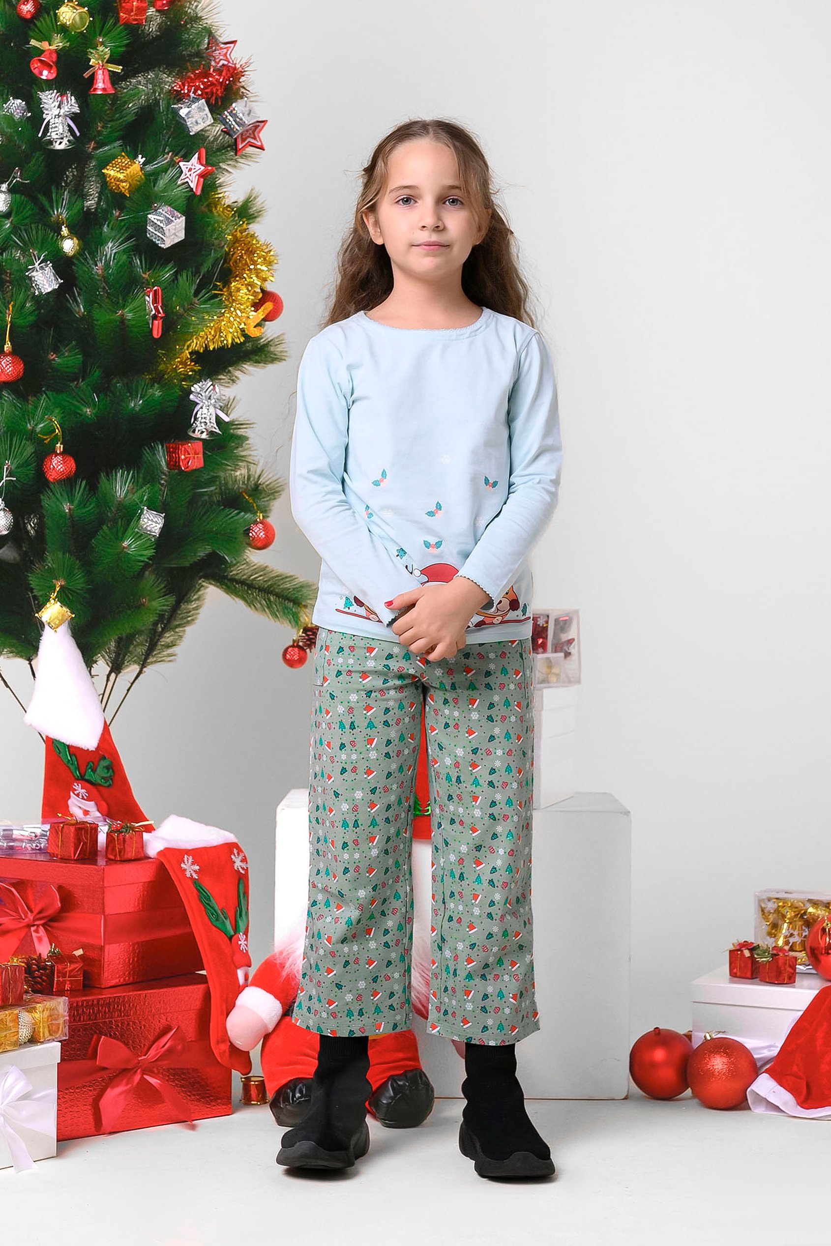 Girls Christmas Pyjama Bottoms (12/18mths-7yrs)