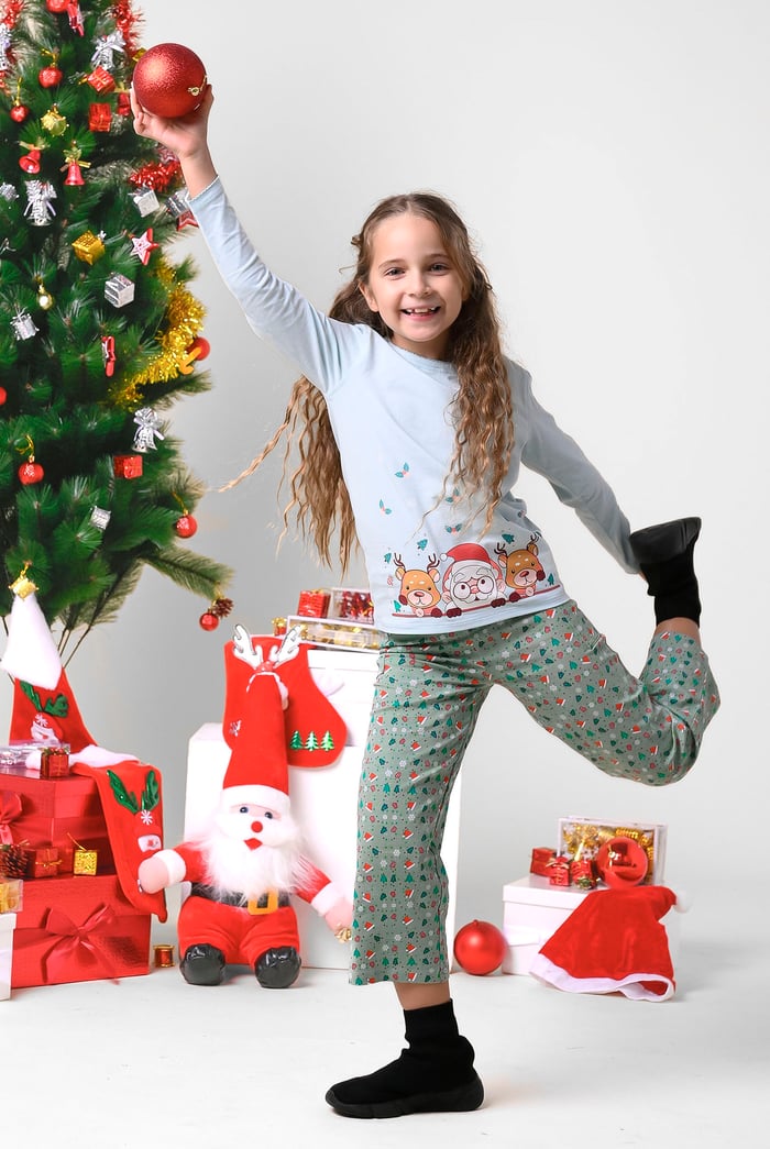 Santa Hat Print Trouser (12/18mths- 7yrs)