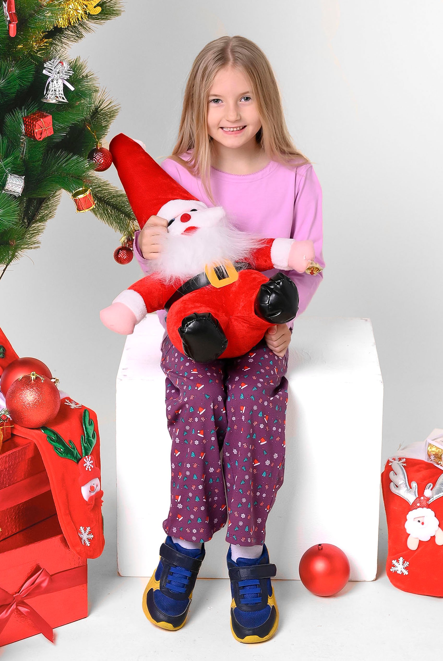 Girls Christmas Pyjama Bottoms (12/18mths-7yrs)