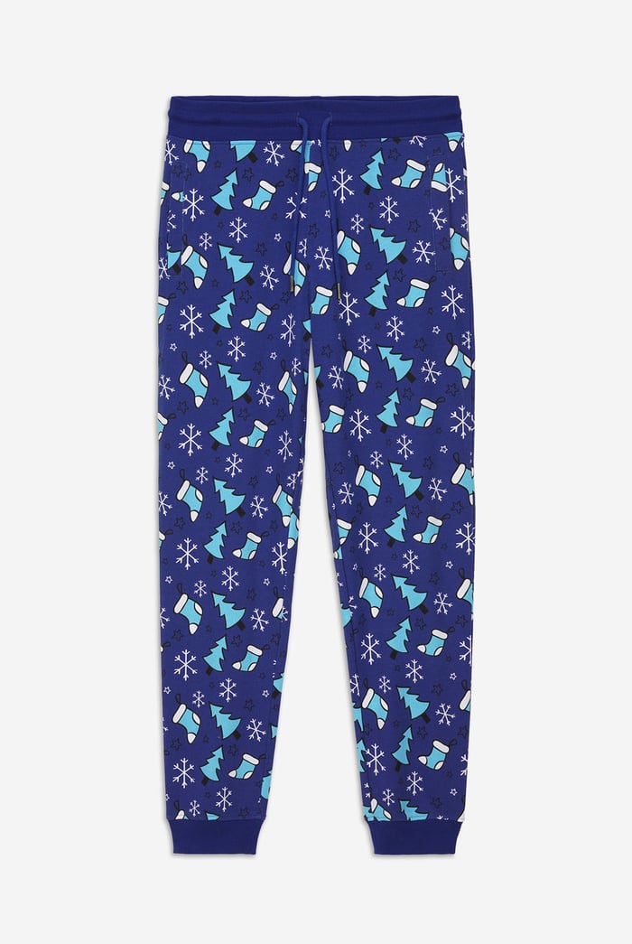 Mens Christmas Print Trouser