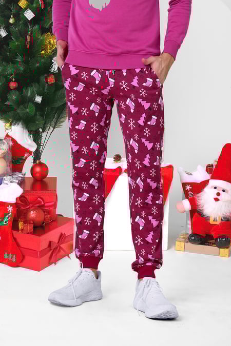 Christmas Mens Blue Pyjama Bottoms