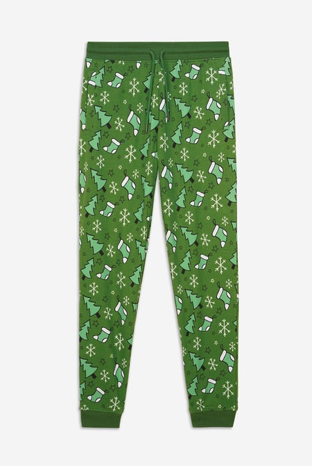 Christmas Mens Green Pyjama Bottoms