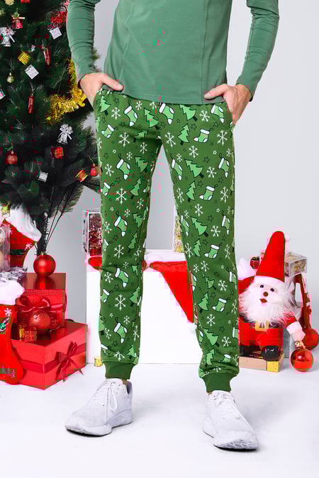 Christmas Mens Blue Pyjama Bottoms