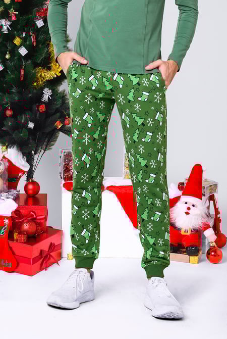 Christmas Mens Blue Pyjama Bottoms