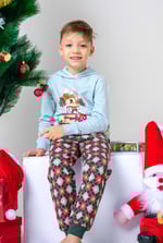 Boys Christmas Ice Skating Print Hoodie (12/18mths-7yrs)