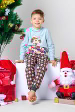 Boys Christmas Ice Skating Print Hoodie (12/18mths-7yrs)