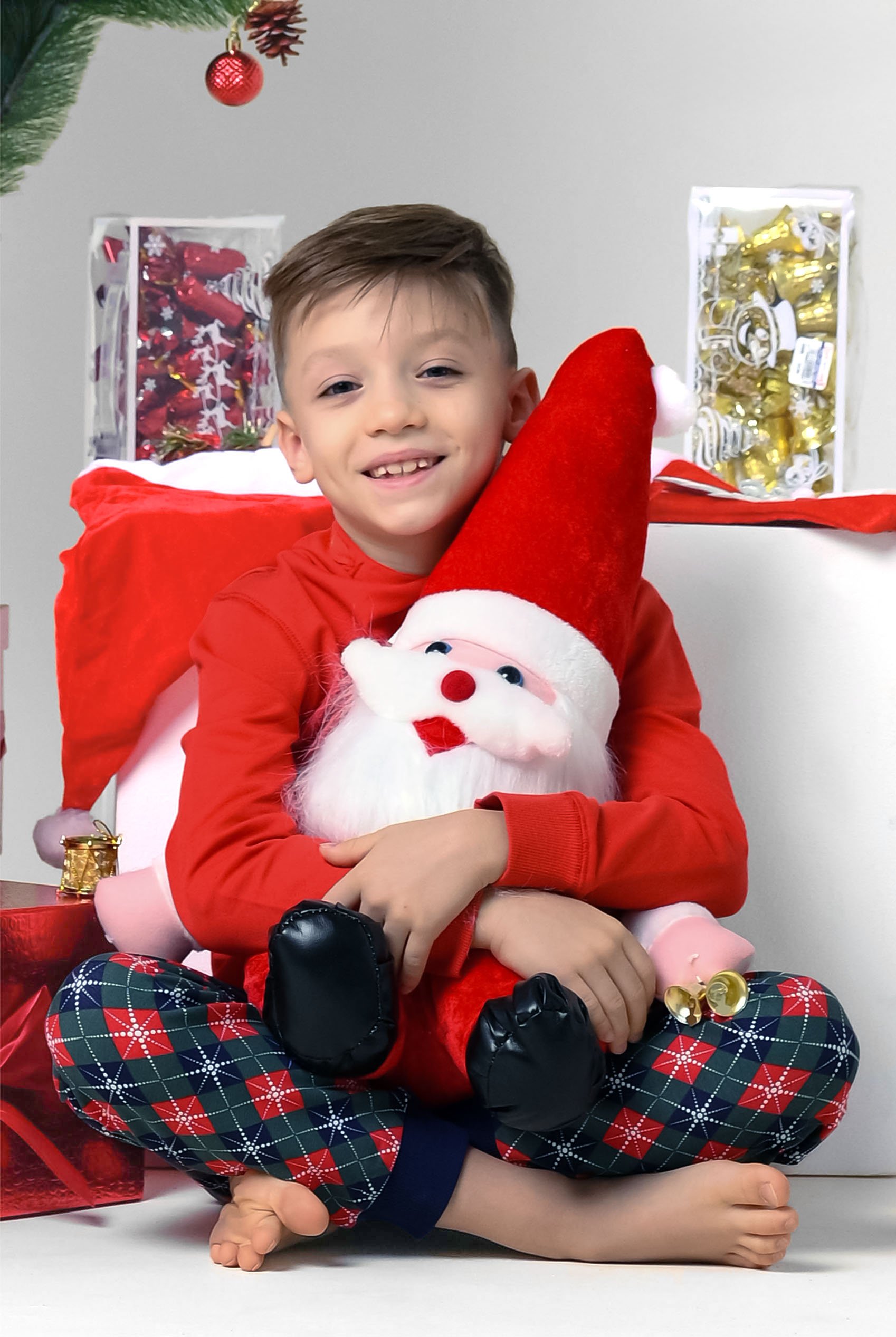 Boys Christmas Ice Skating Print Hoodie (12/18mths-7yrs)