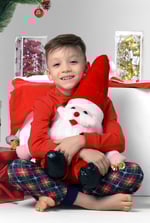 Boys Christmas Ice Skating Print Hoodie (12/18mths-7yrs)