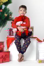 Boys Christmas Ice Skating Print Hoodie (12/18mths-7yrs)