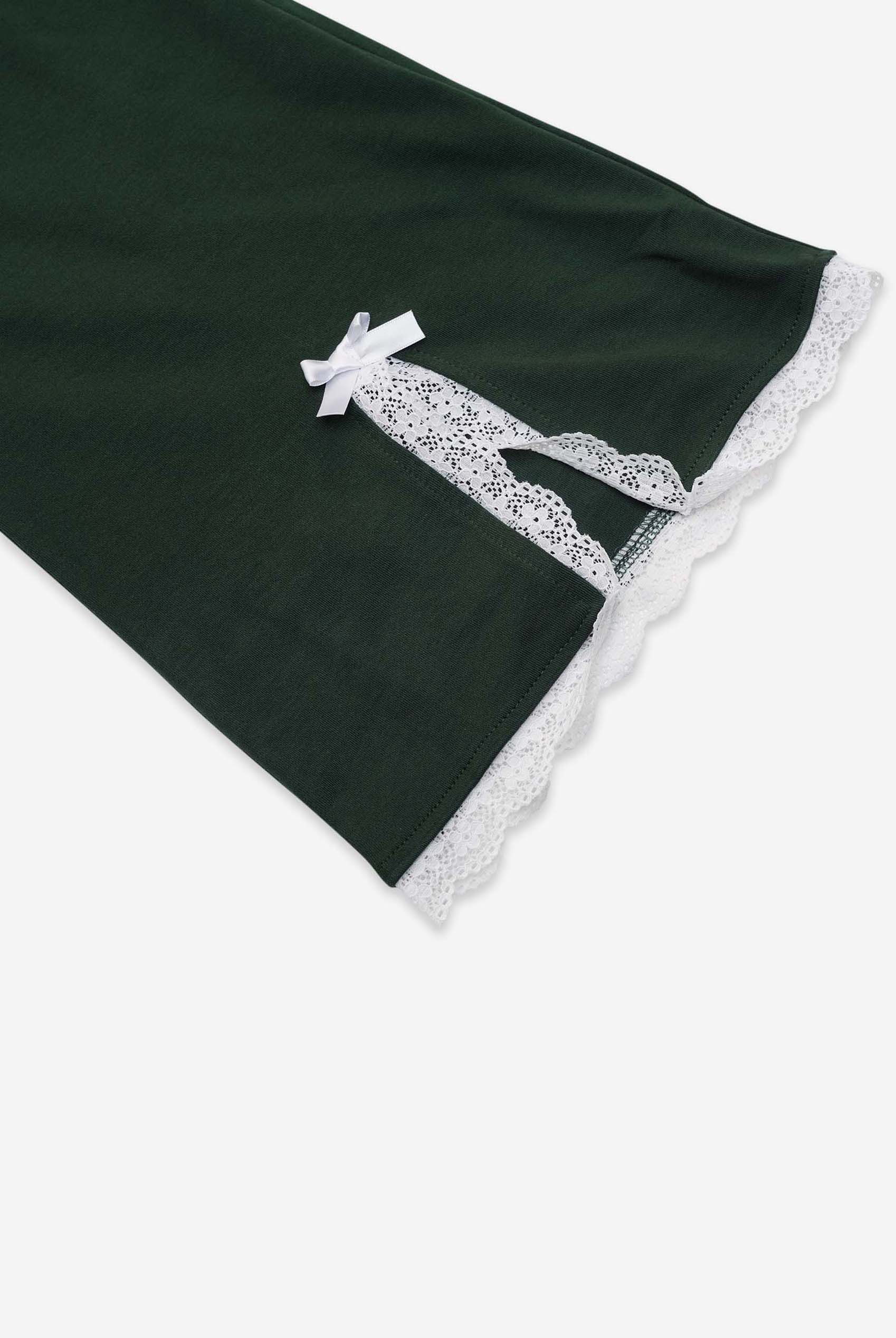 Womens Lace Insert Hem Christmas Trouser