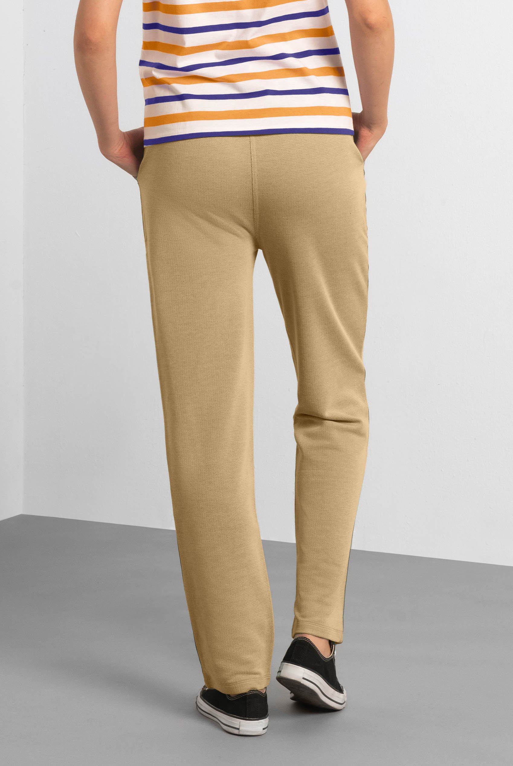Design Terry Trousers With Reflective Tape Detailing