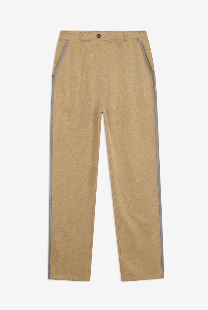 Design Terry Trousers With Reflective Tape Detailing