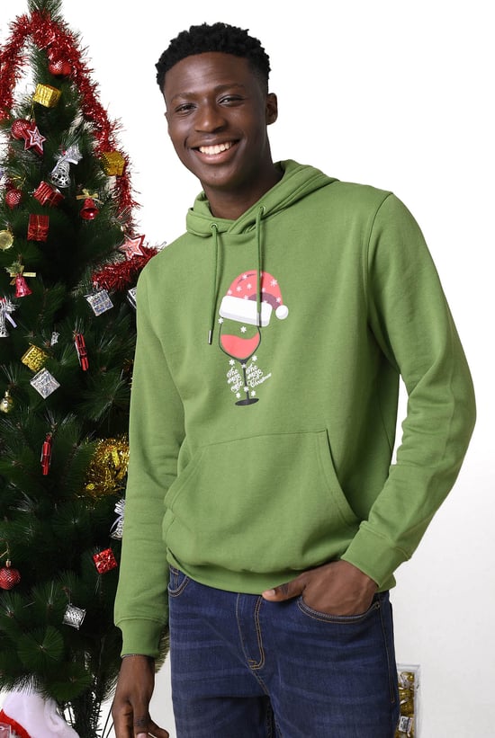 Mens Christmas Graphic Hoodie