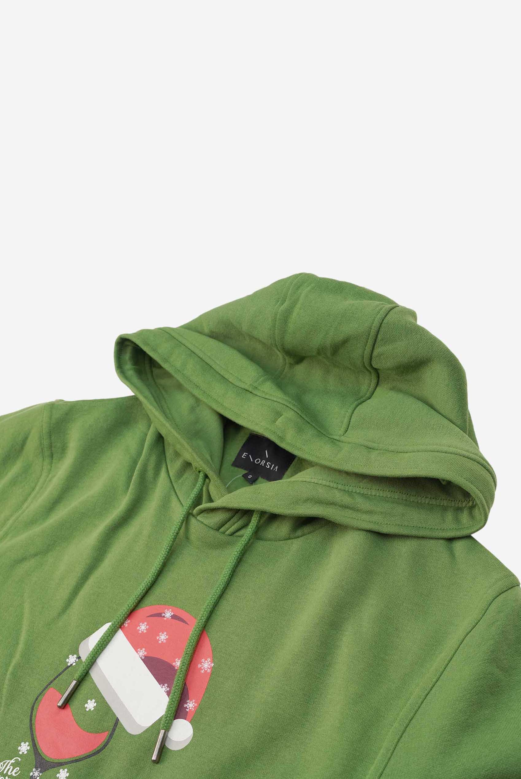 Mens Christmas Wine print Hoodie