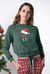 Women’s Santa Hat Tie-Front Christmas Pullover