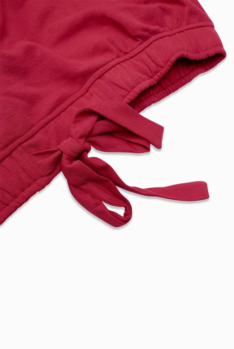 Women’s Santa Hat Tie-Front Christmas Pullover