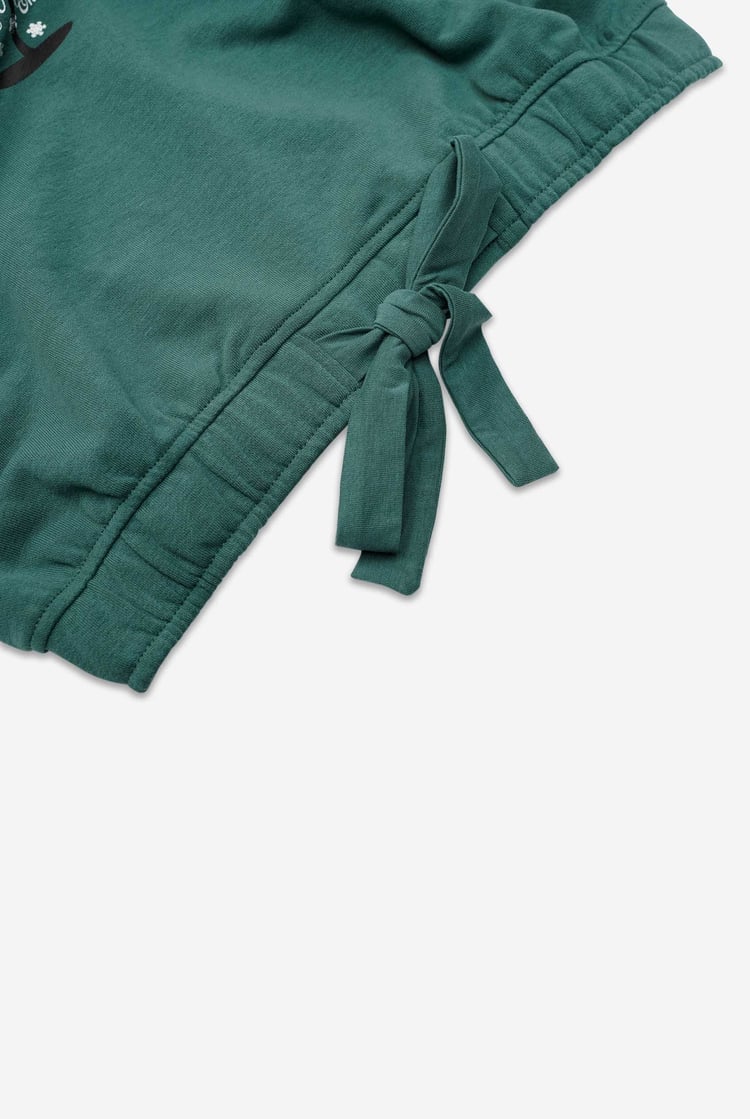 Women’s Santa Hat Tie-Front Christmas Pullover