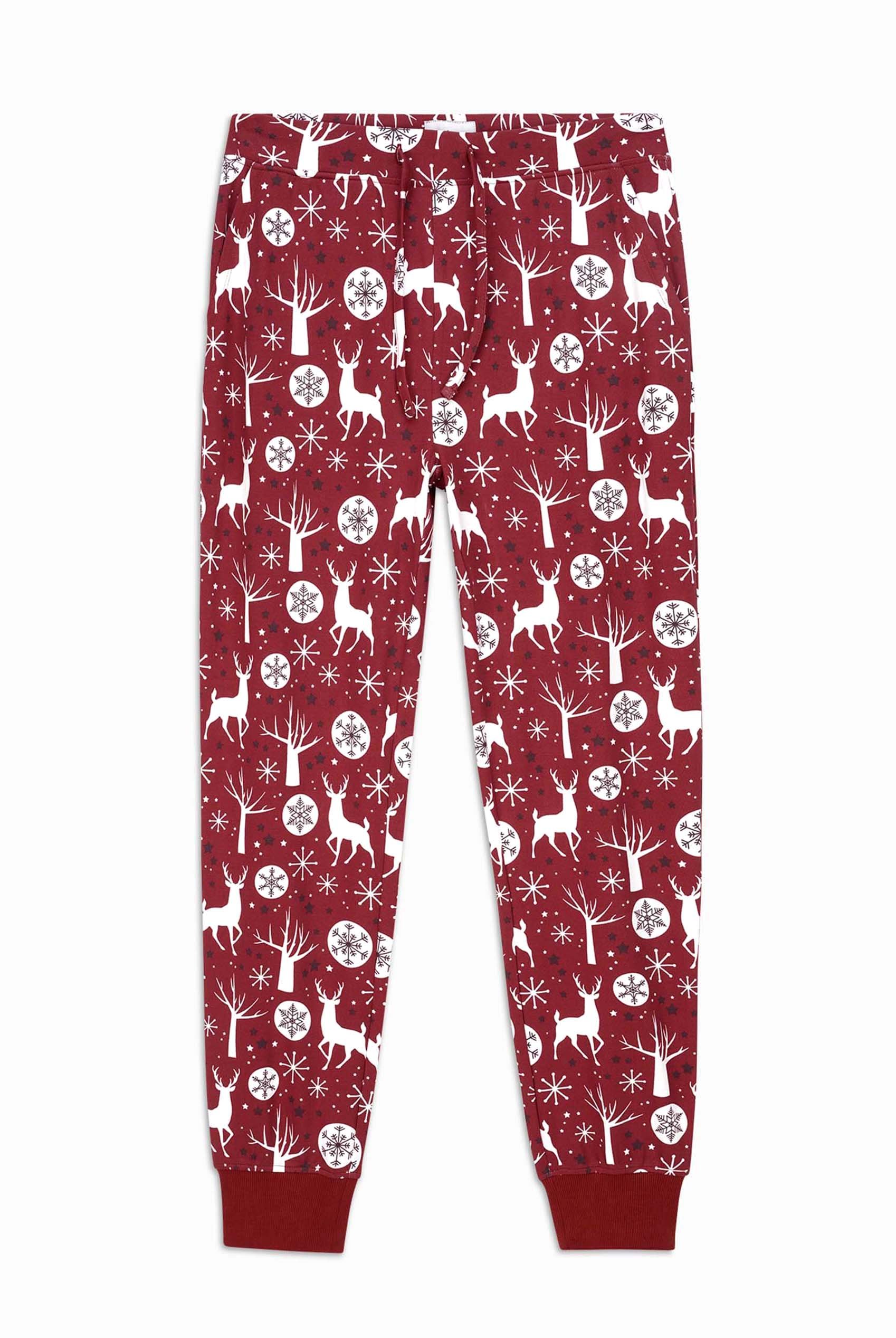 Womens Festive Print Joggers