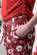 Womens Festive Print Joggers