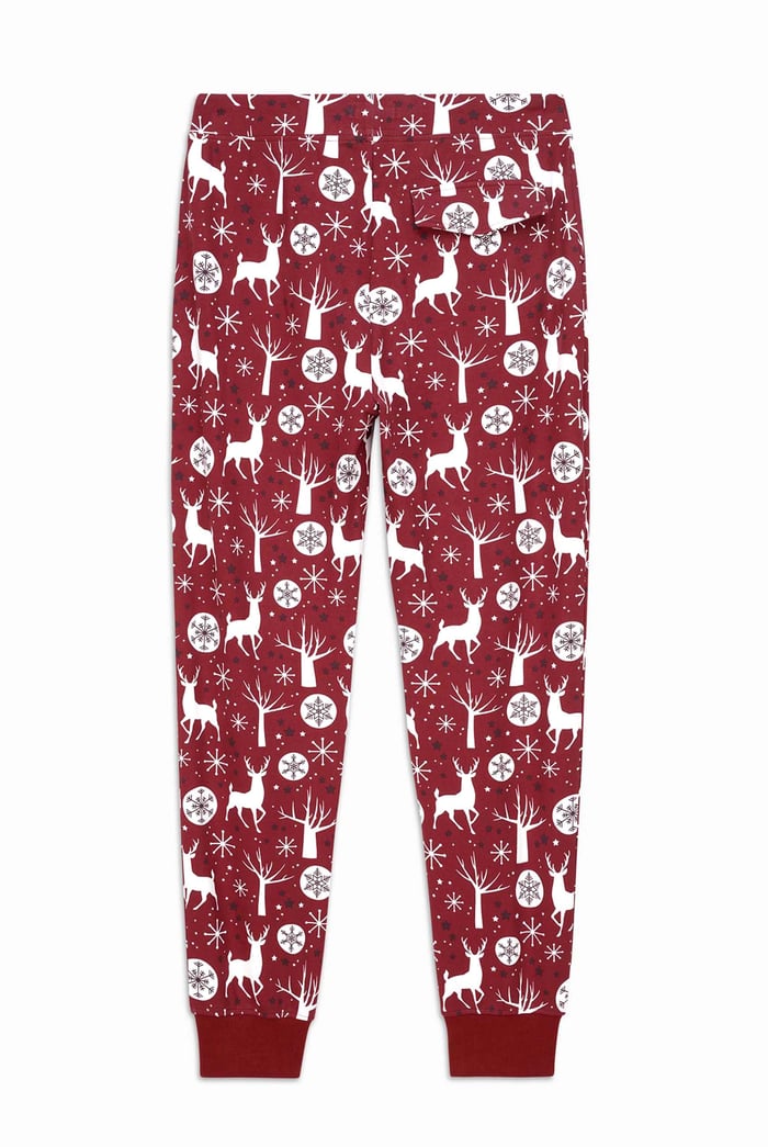 Womens Festive Print Joggers