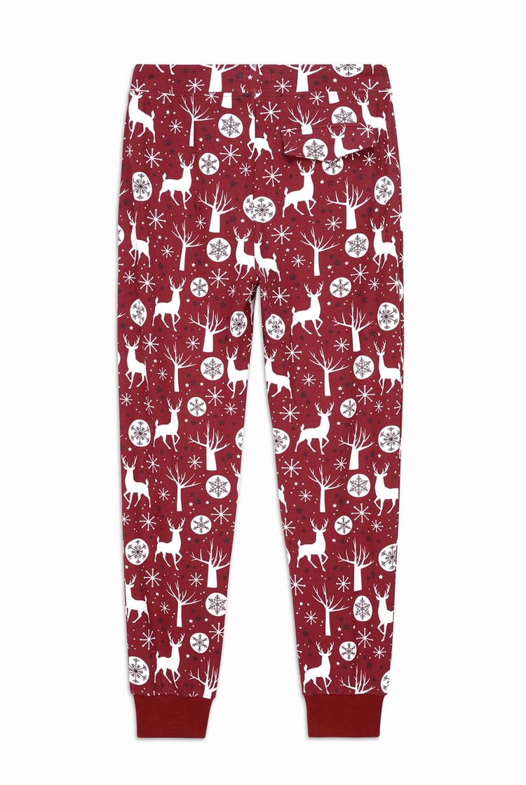 Womens Festive Print Joggers