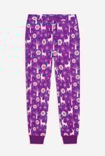Womens Festive Print Joggers