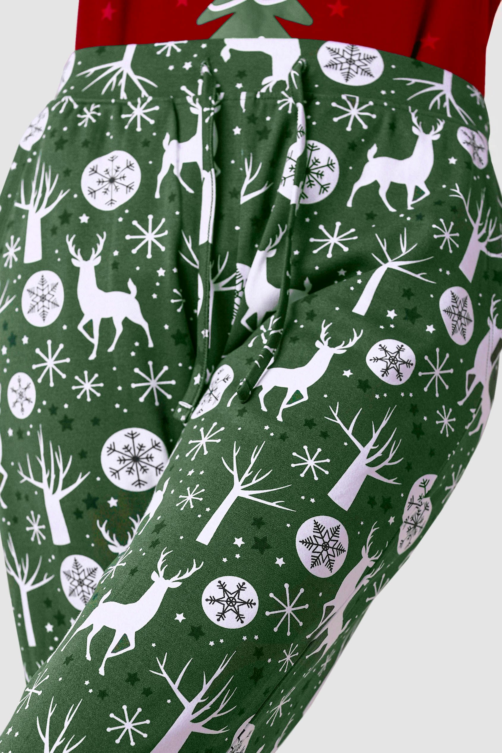 Womens Festive Print Joggers
